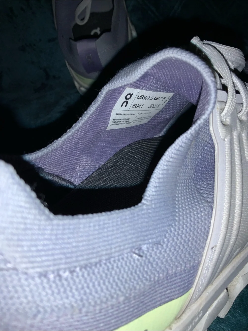 On Running comfortable lavender